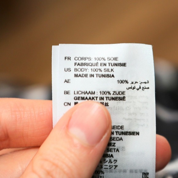 SANDRO - Black/White 100% Silk Boho Mini Dress - Women's Size 2, Medium NEW NWOT - Picture 11 of 12